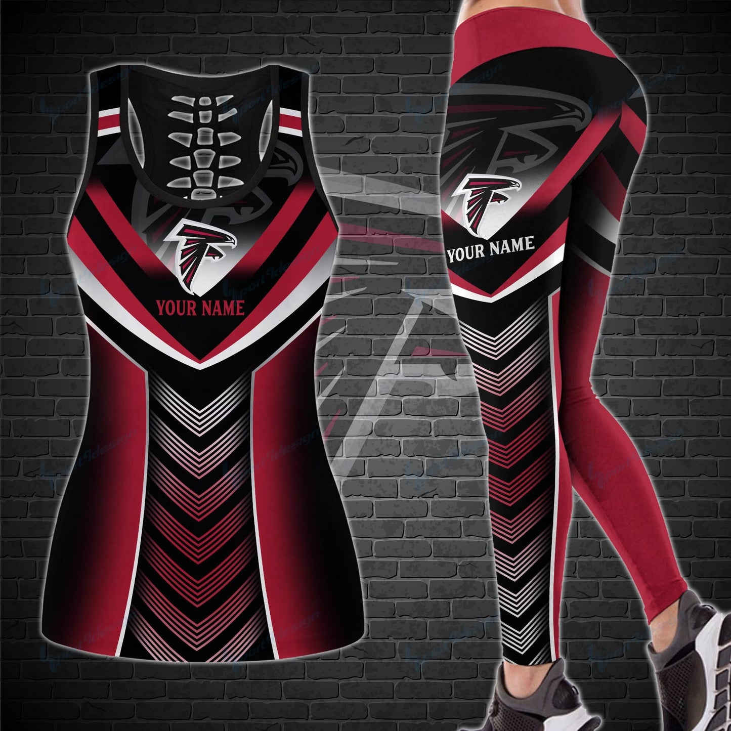 Atlanta Falcons Personalized Leggings And Tank Top BG02