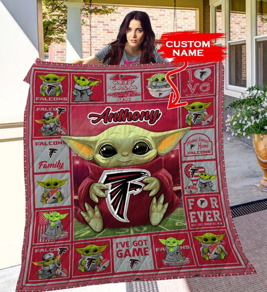 Atlanta Falcons Personalized Premium Quilt BG05