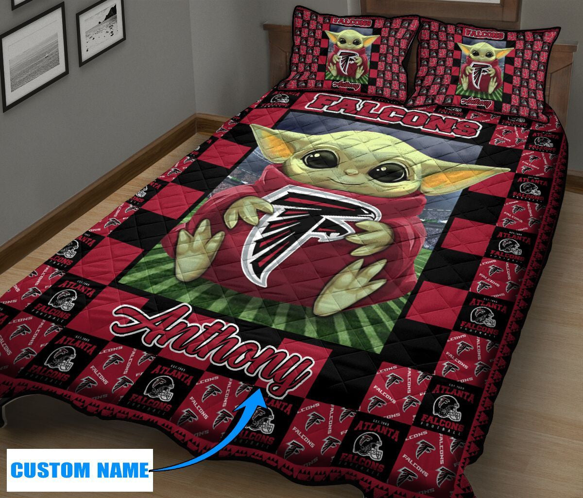 Atlanta Falcons Personalized Quilt Set BG34