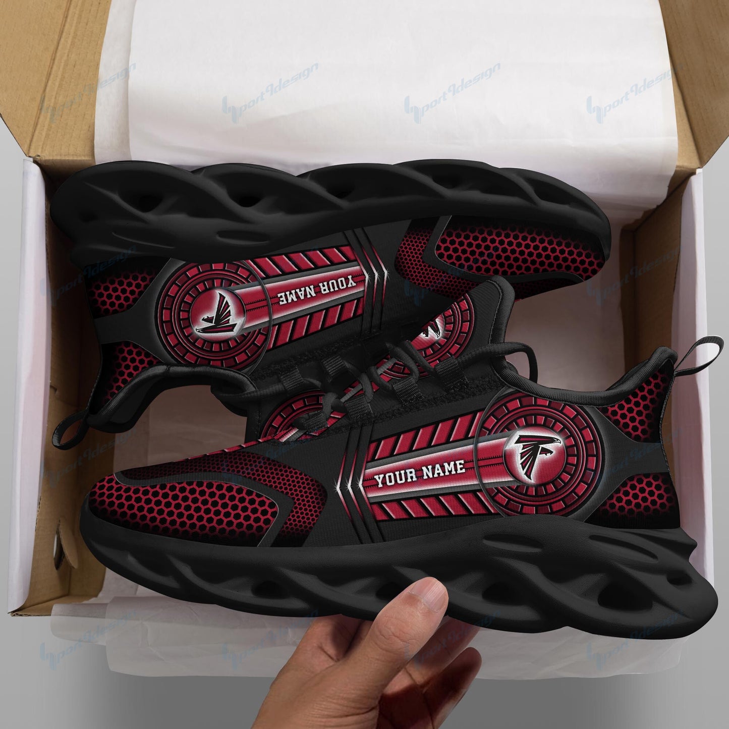 Atlanta Falcons Personalized Running Sneakers SPD171