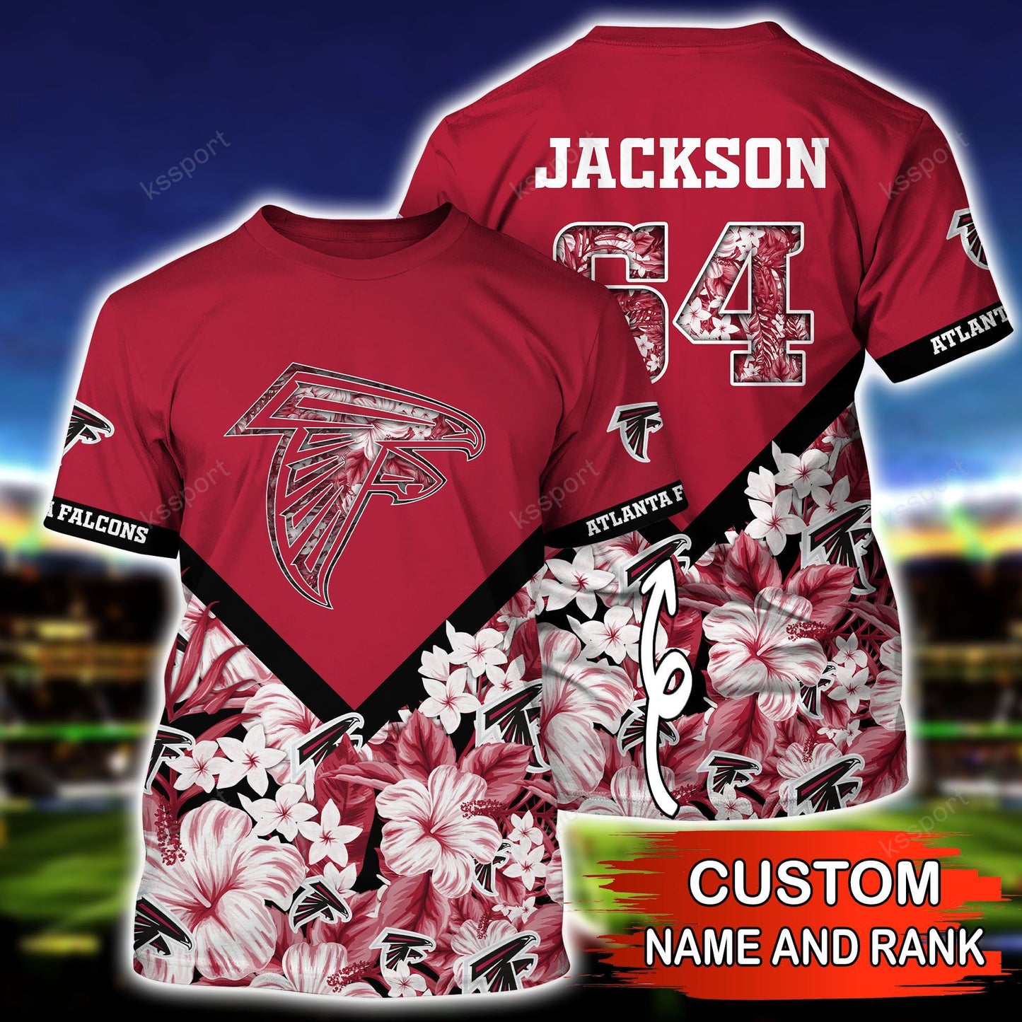 Atlanta Falcons Personalized Shirt and Shorts BG271