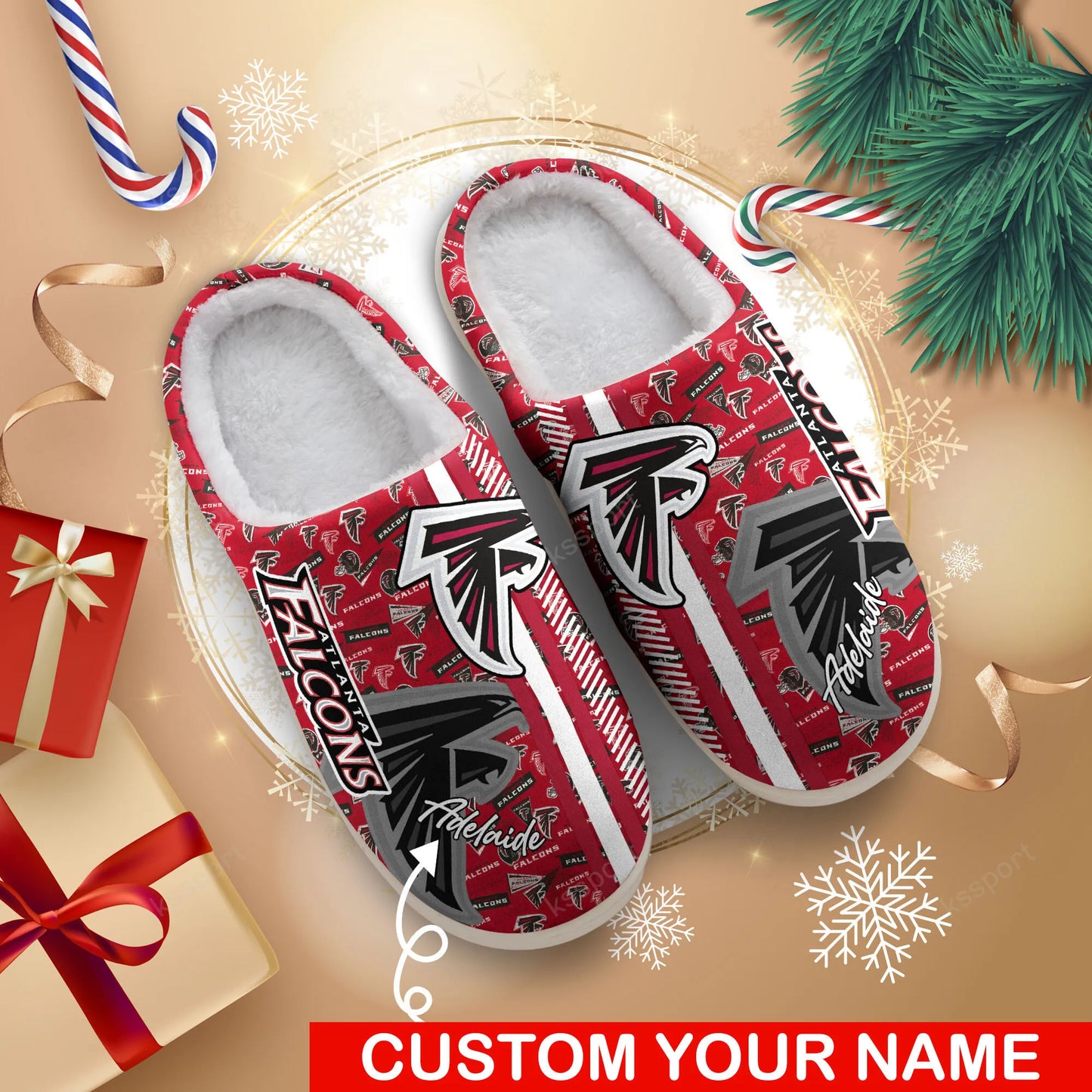 Atlanta Falcons Personalized Slipper BG60