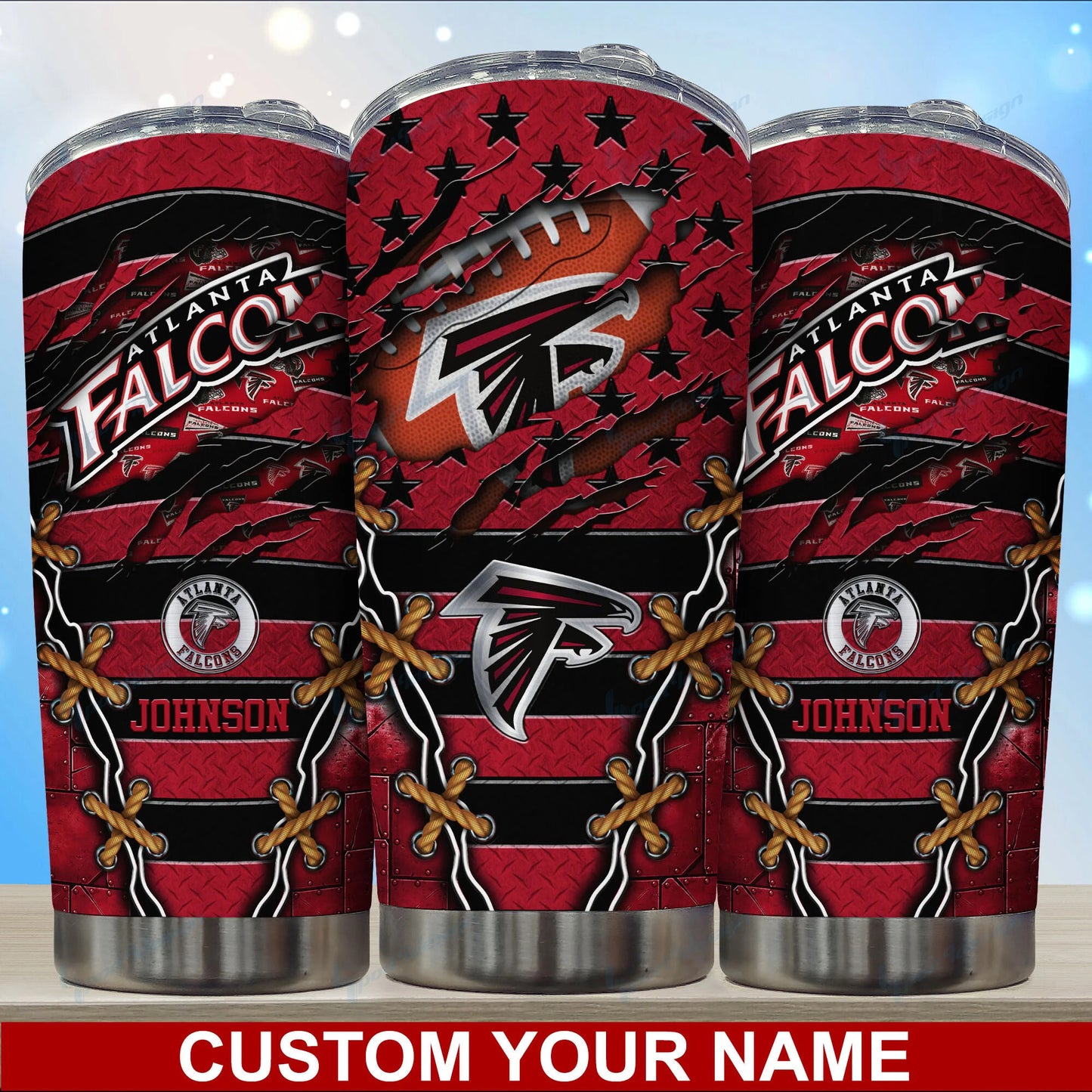 Atlanta Falcons Personalized Tumbler BG01