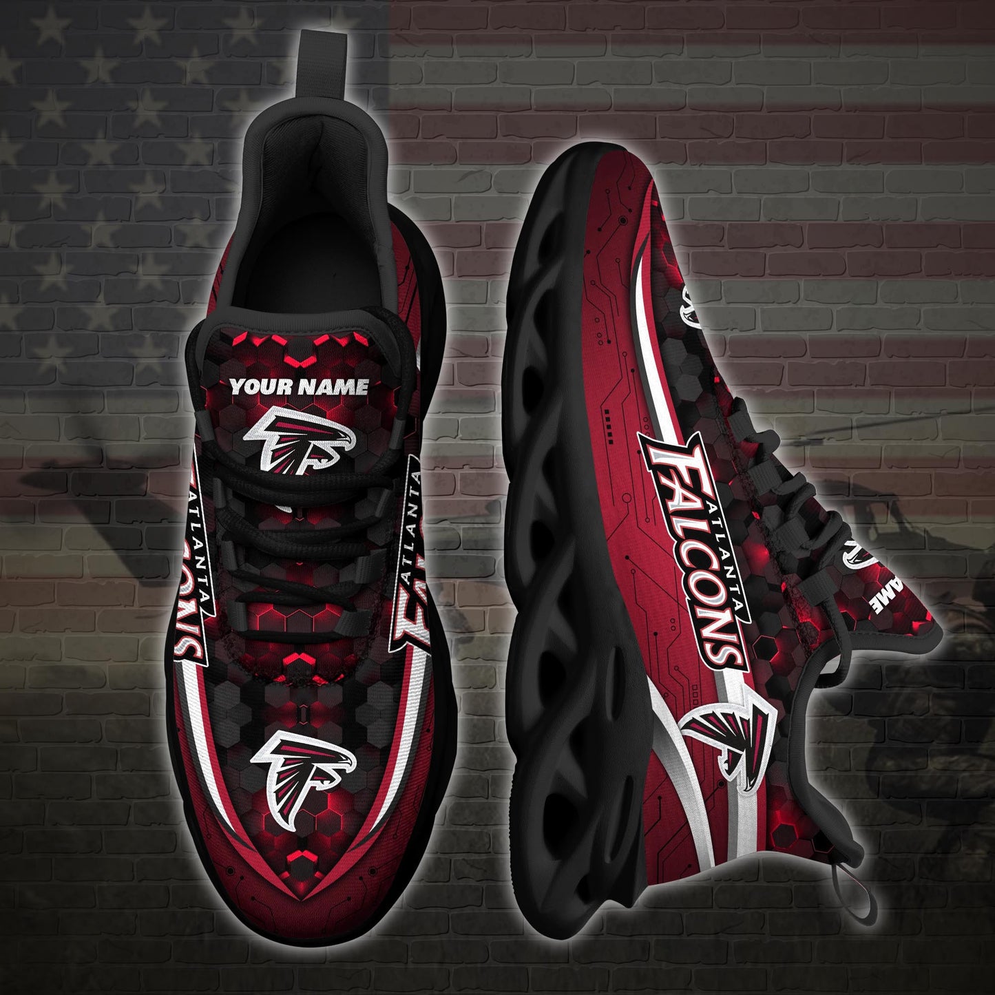 Atlanta Falcons Personalized Yezy Running Sneakers 113