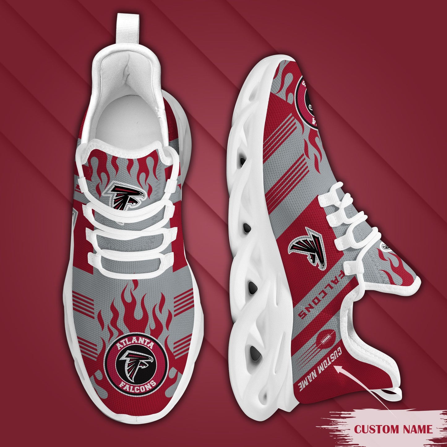 Atlanta Falcons Personalized Yezy Running Sneakers BB569