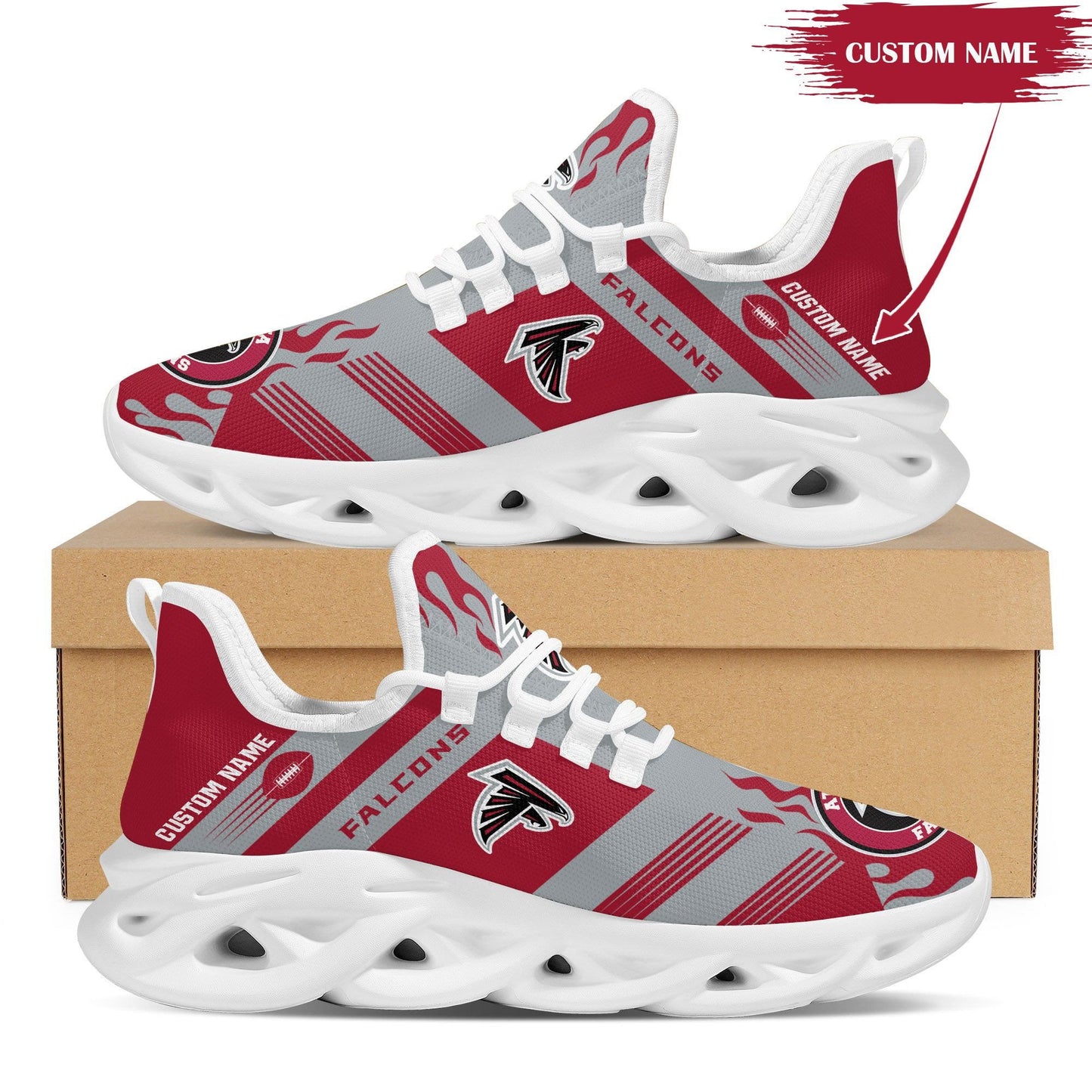 Atlanta Falcons Personalized Yezy Running Sneakers BB569