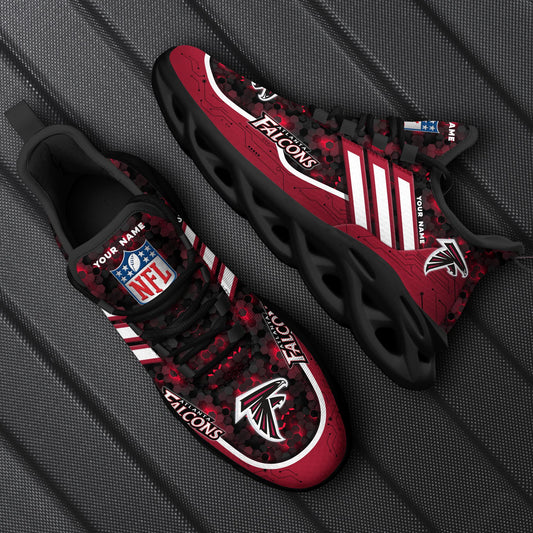 Atlanta Falcons Personalized Yezy Running Sneakers SPD640