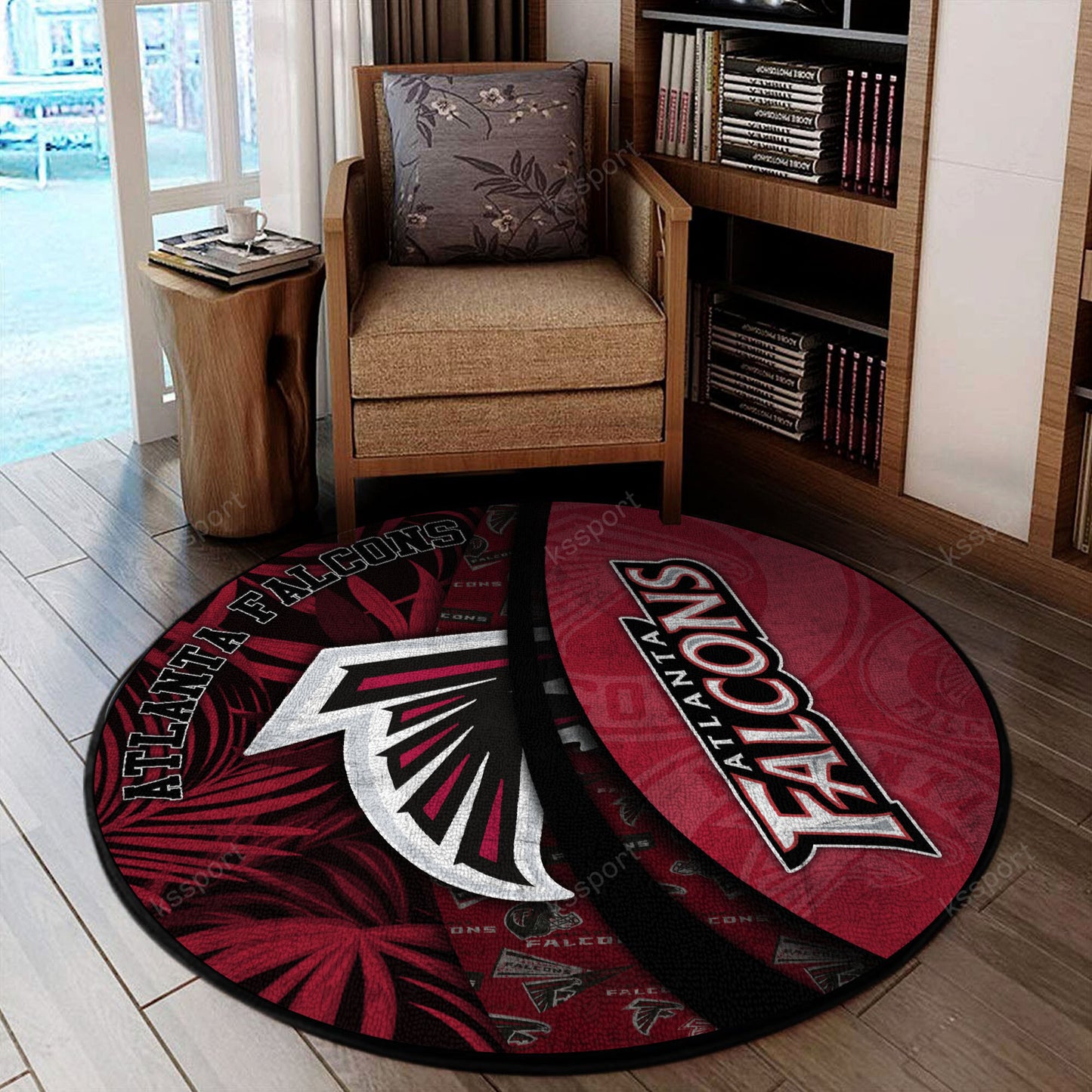Atlanta Falcons Round Rug 121