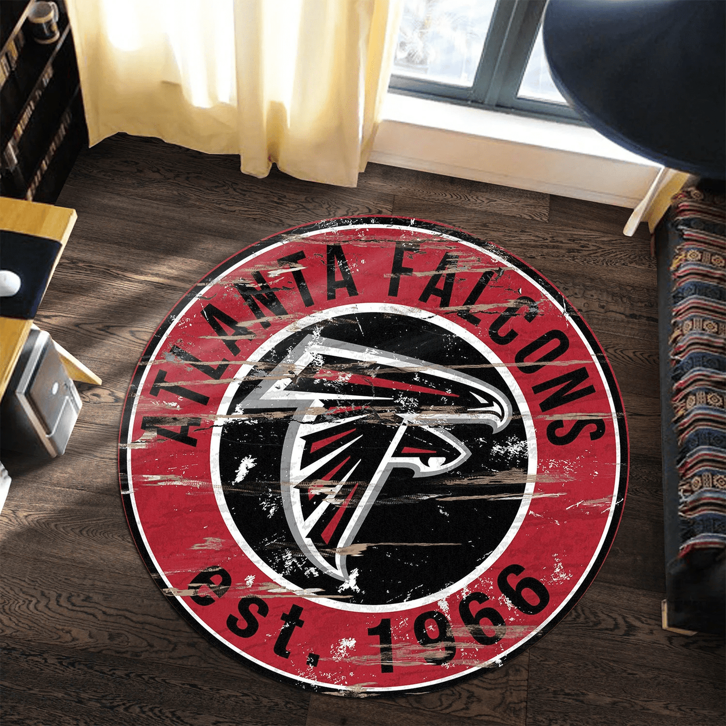 Atlanta Falcons Round Rug 167