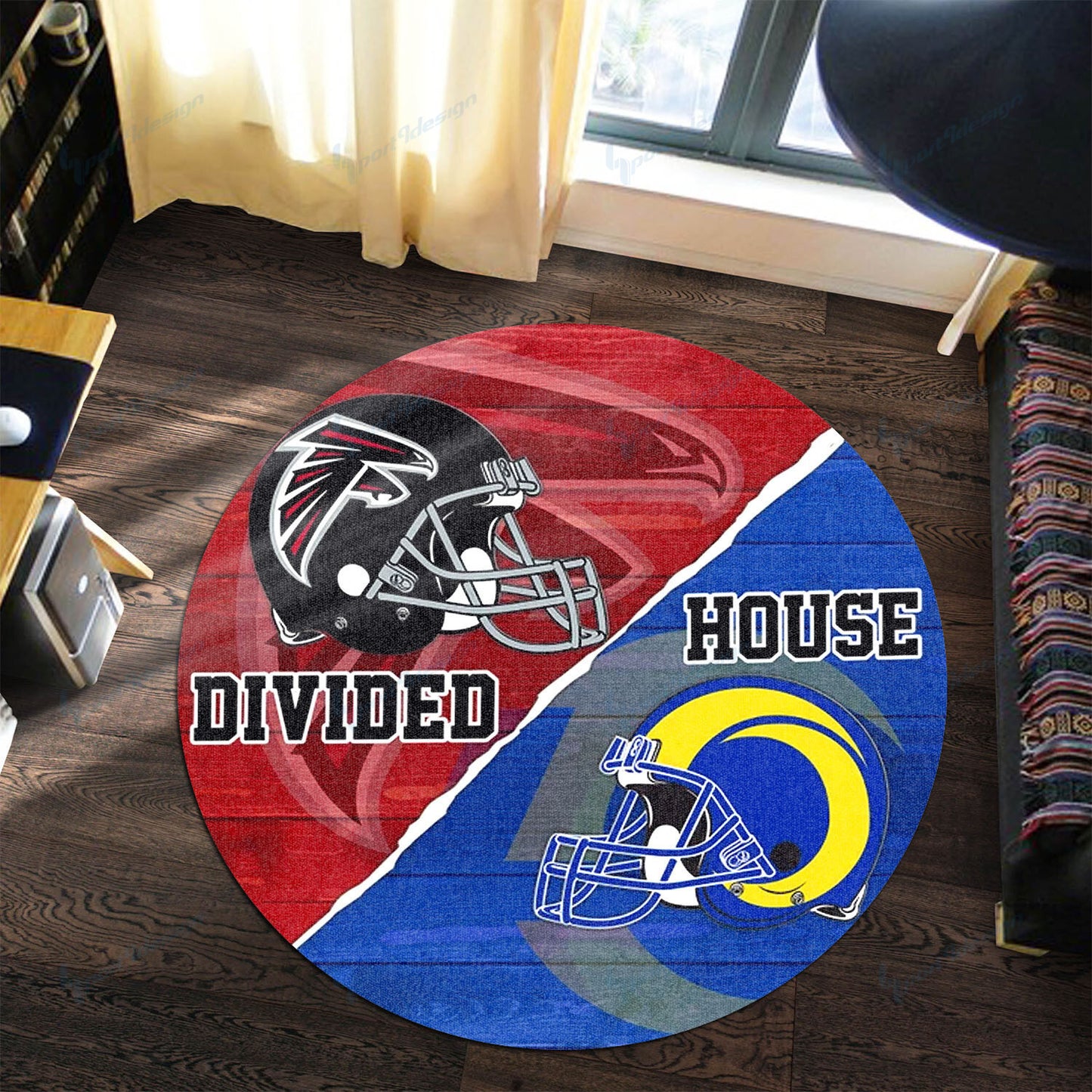 Atlanta Falcons vs Los Angeles Rams Round Rug 118