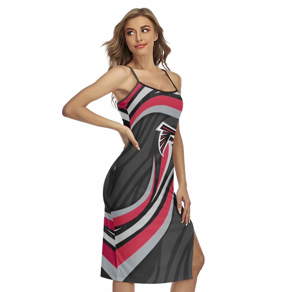Atlanta Falcons Women’s Back Cross Cami Dress 24