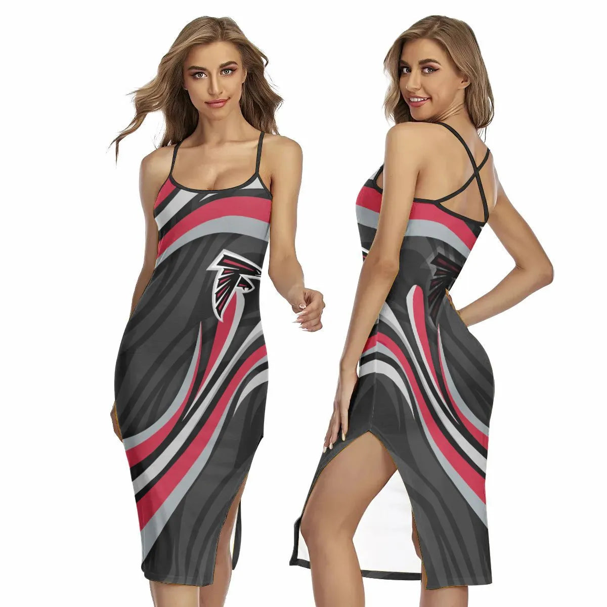 Atlanta Falcons Women’s Back Cross Cami Dress 24