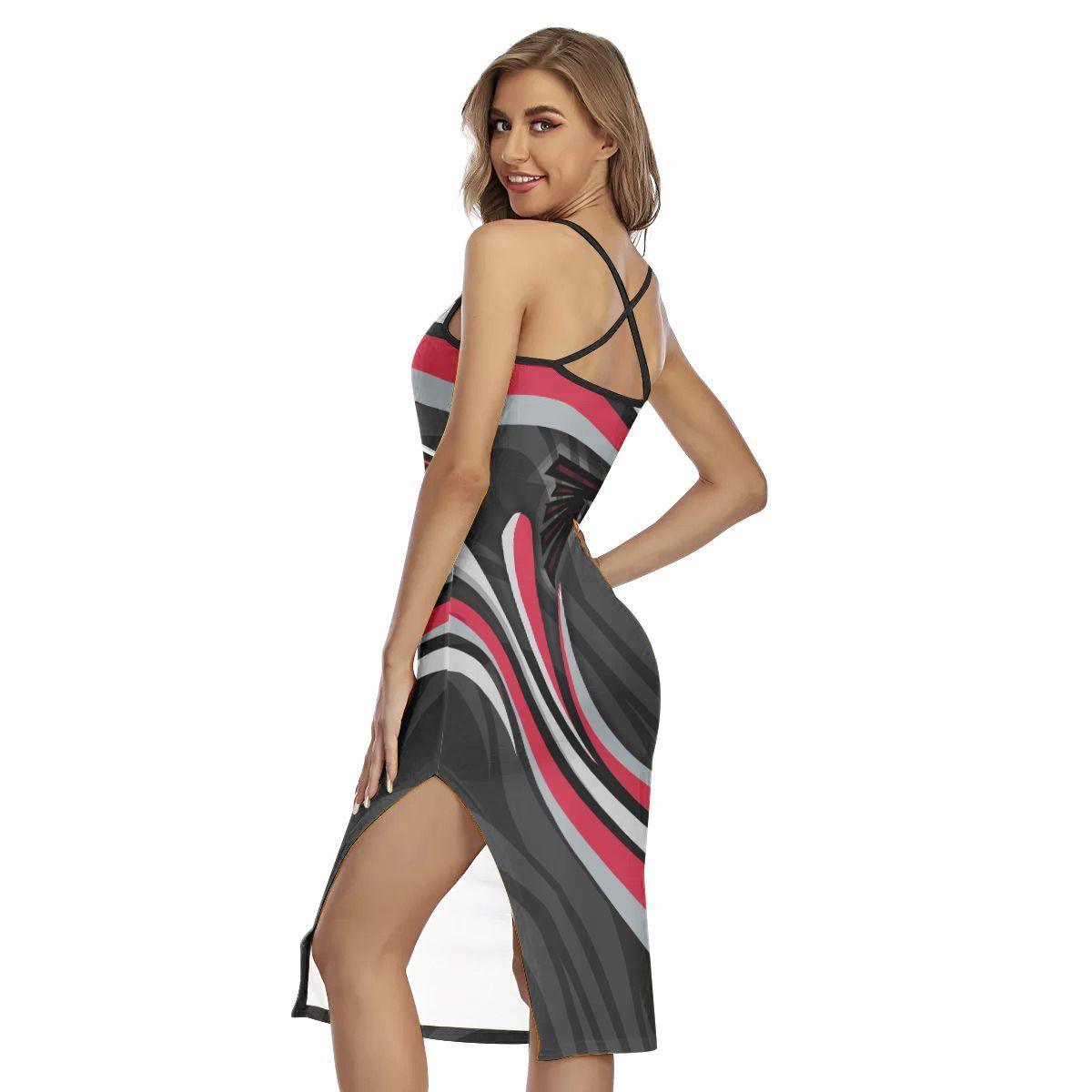 Atlanta Falcons Women’s Back Cross Cami Dress 24