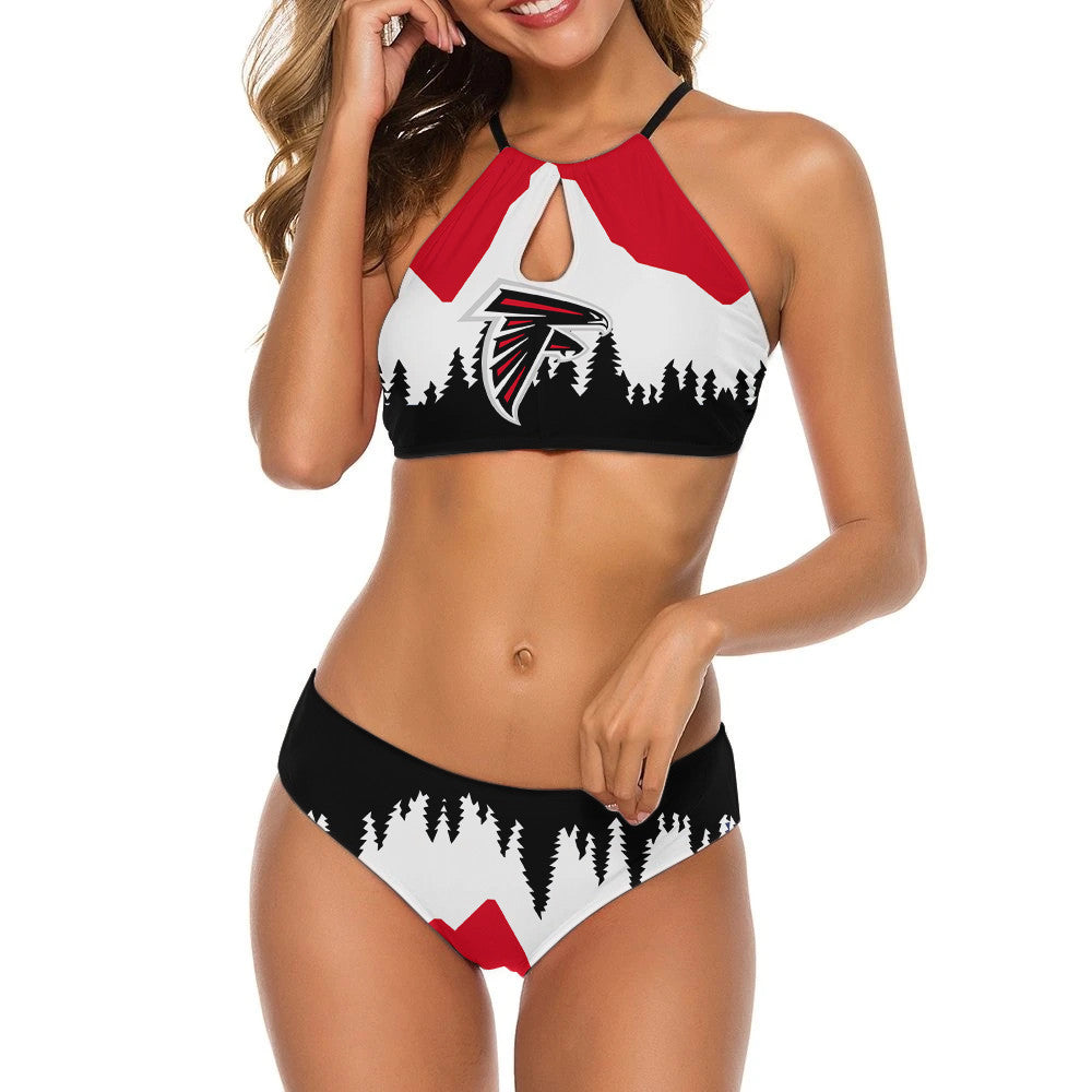 Atlanta Falcons Women’s Cami Keyhole One-piece Swimsuit BG04