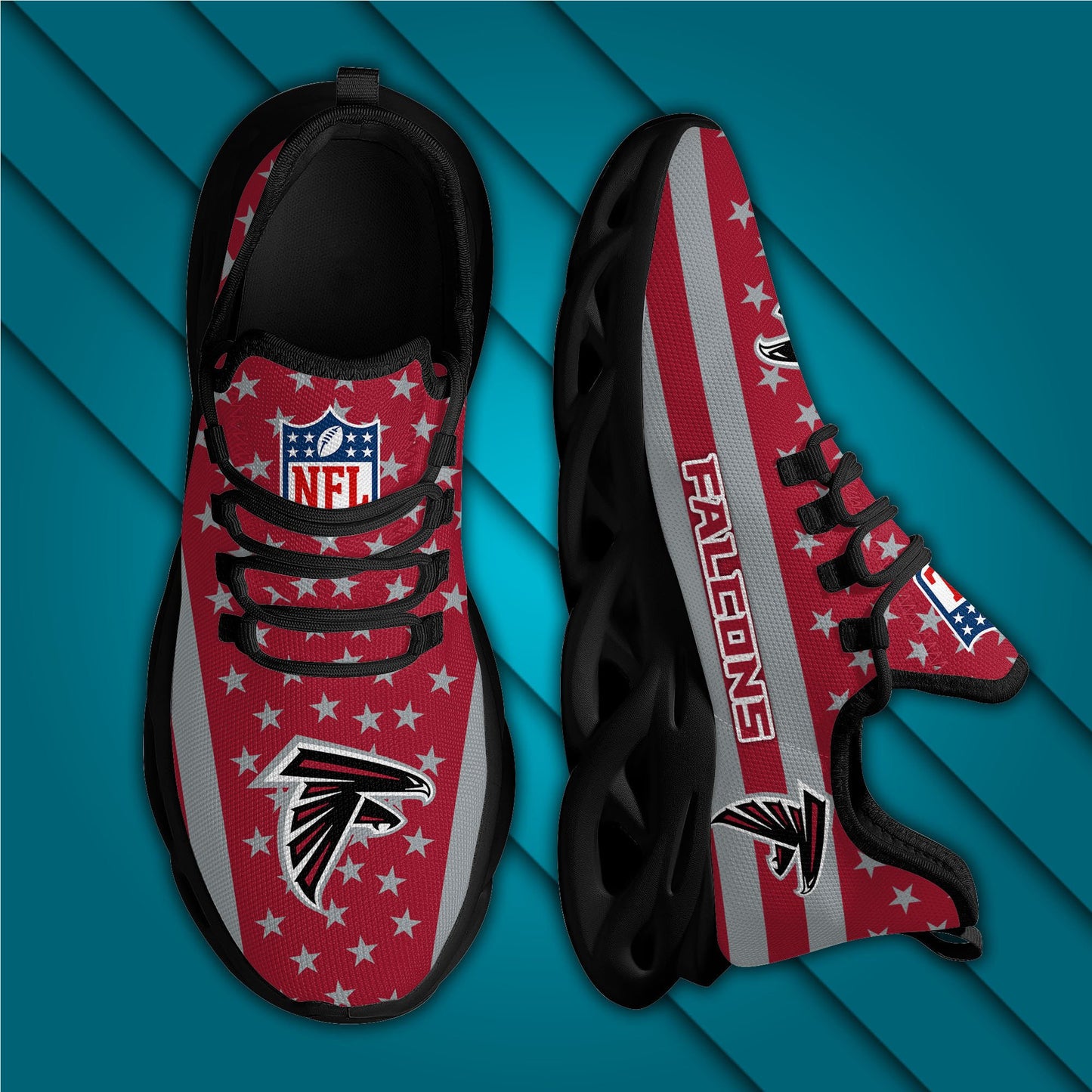 Atlanta Falcons Yezy Running Sneakers 34