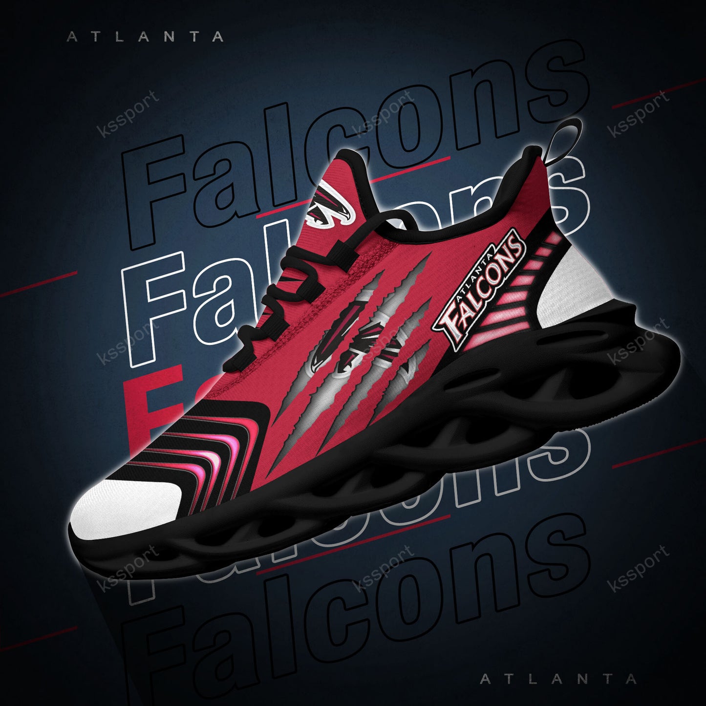 Atlanta Falcons Yezy Running Sneakers BB412