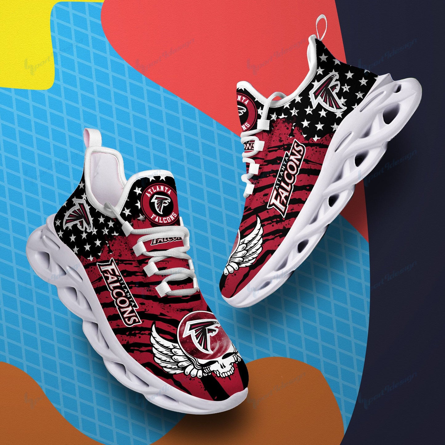 Atlanta Falcons Yezy Running Sneakers BB757