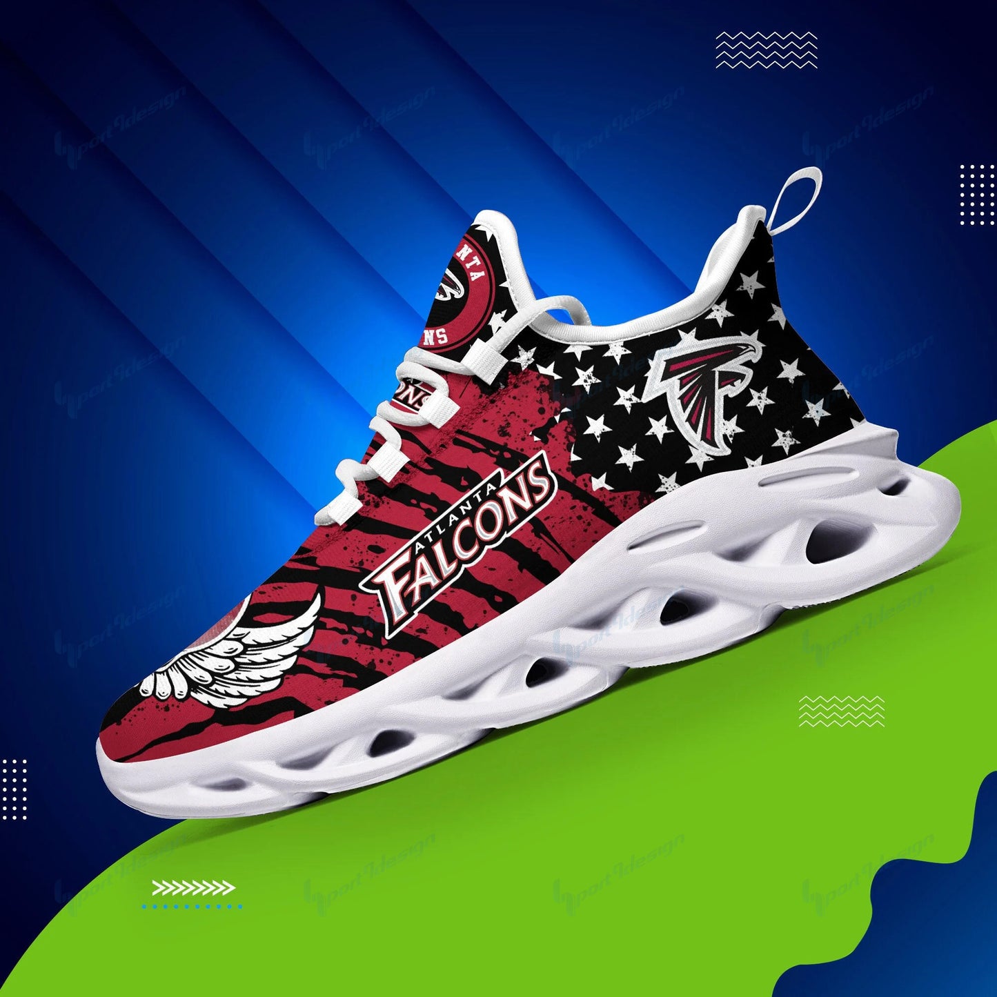 Atlanta Falcons Yezy Running Sneakers BB757