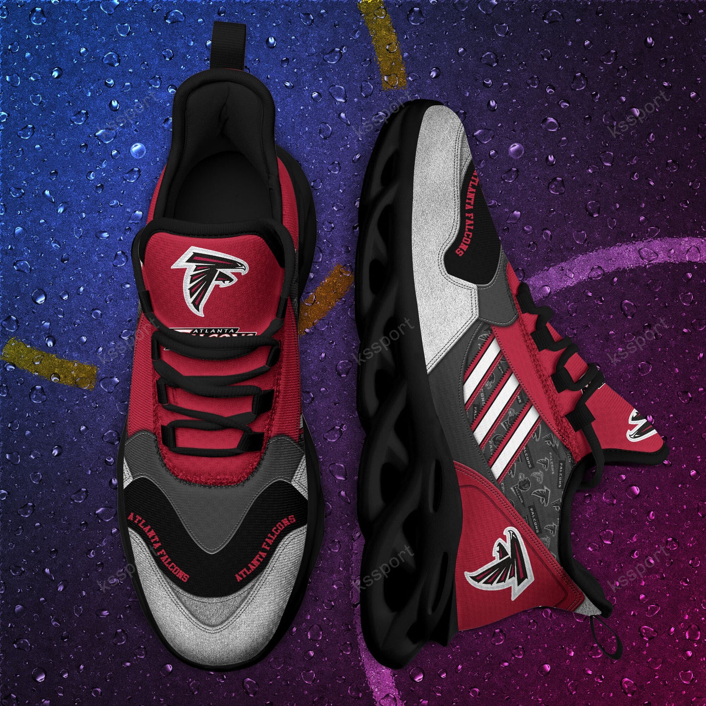 Atlanta Falcons Yezy Running Sneakers BG757