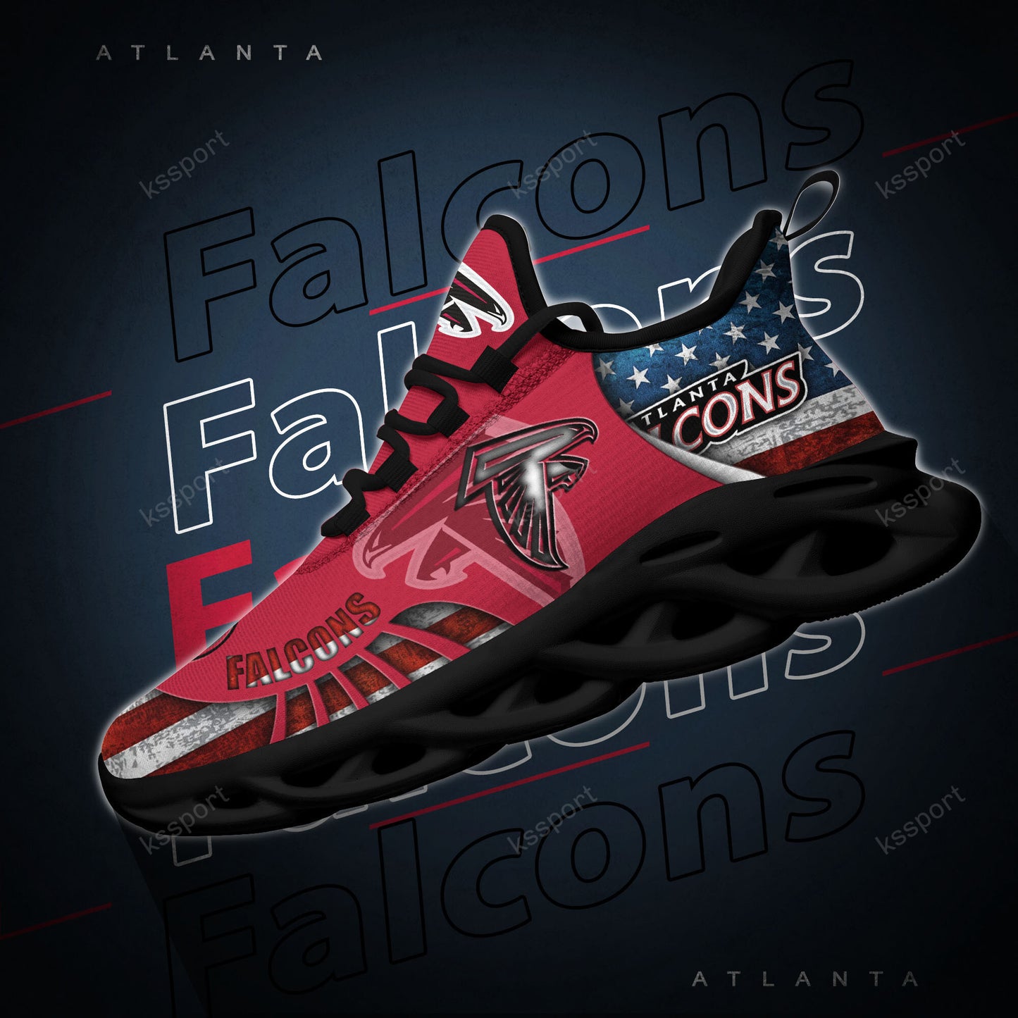 Atlanta Falcons Yezy Running Sneakers BG805