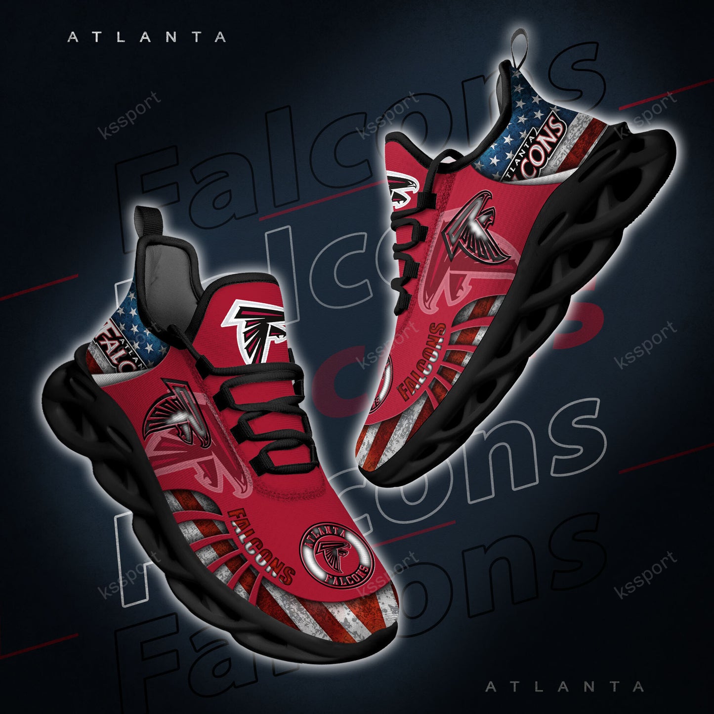 Atlanta Falcons Yezy Running Sneakers BG805