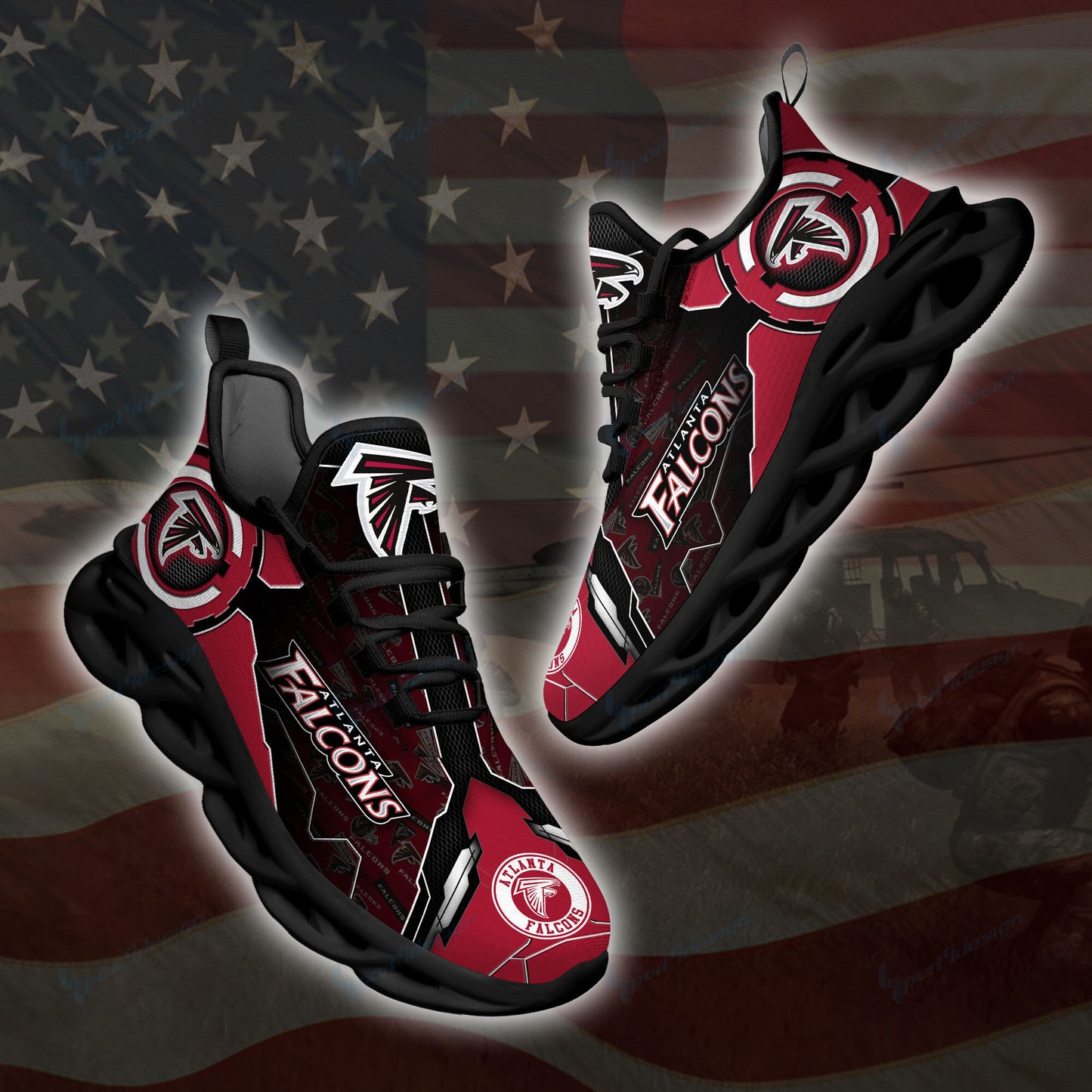 Atlanta Falcons Yezy Running Sneakers SPD06