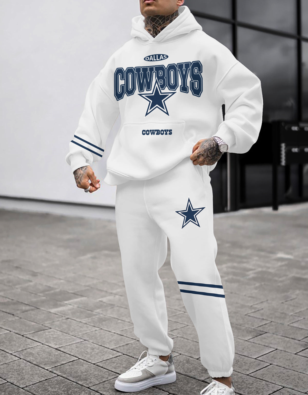 Dallas Cowboys Combo Pullover Hoodie And Sweatpants AZBTPHSP000033