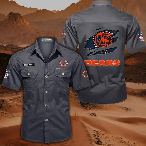 Chicago Bears Men’s Short Sleeve Cargo Shirts New 2025 AZBT2DCGS000006