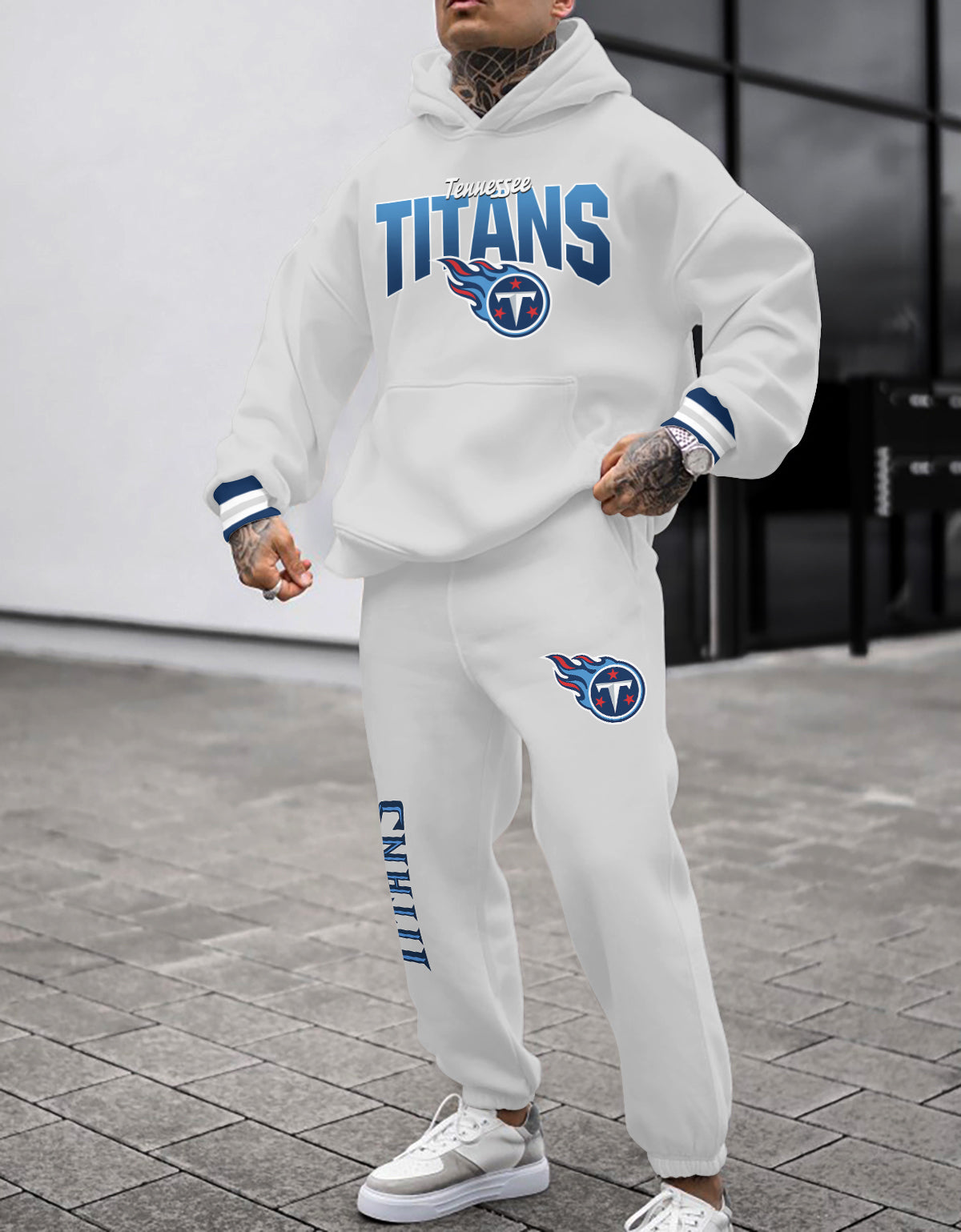 Tennessee Titans Combo Pullover Hoodie And Sweatpants AZBTPHSP000091