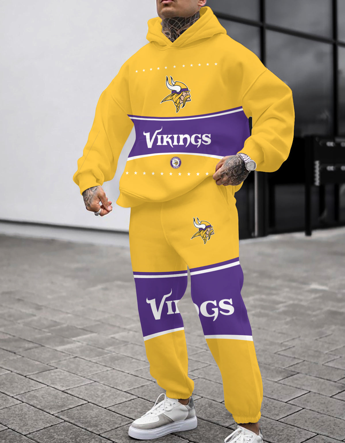 Minnesota Vikings Combo Pullover Hoodie And Sweatpants AZBTPHSP000131