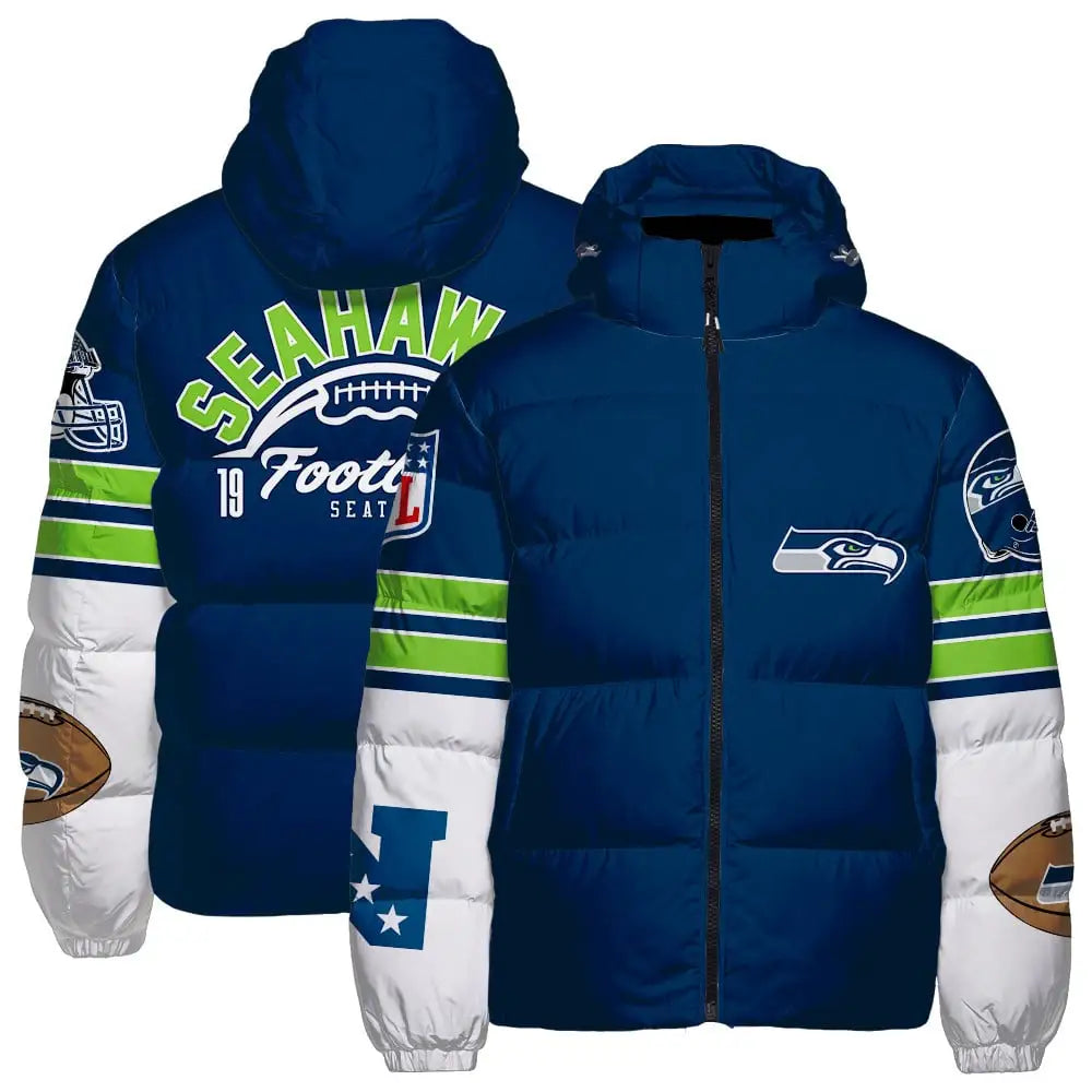 Seattle Seahawks CozyCloud Down Jacket AZBTDWJ000432