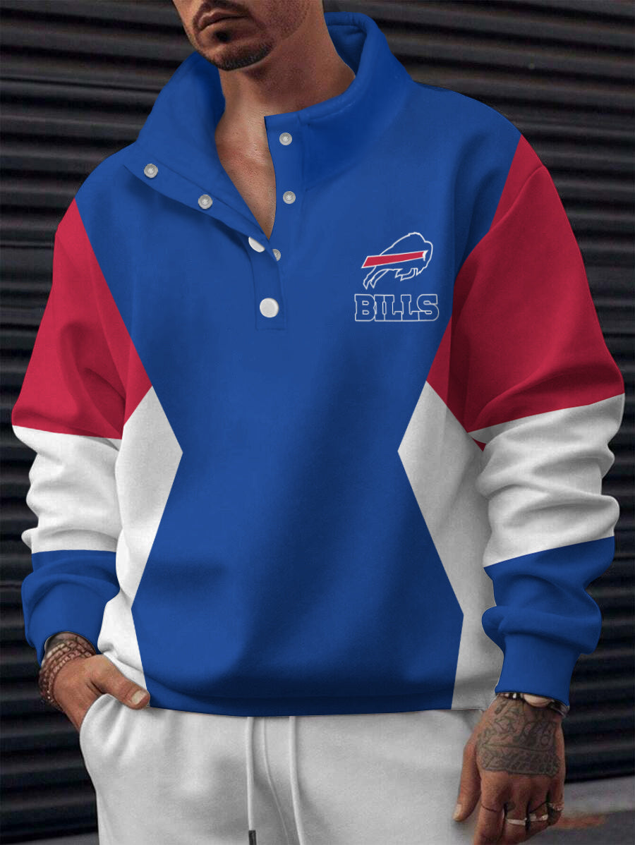 Buffalo Bills Casual Colorful Stand Collar Sweatshirt AZBTSCSW000511