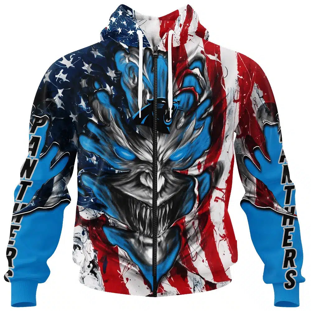 Carolina Panthers All Over Printed T-shirt Sweatshirt Hoodie AZCHD572