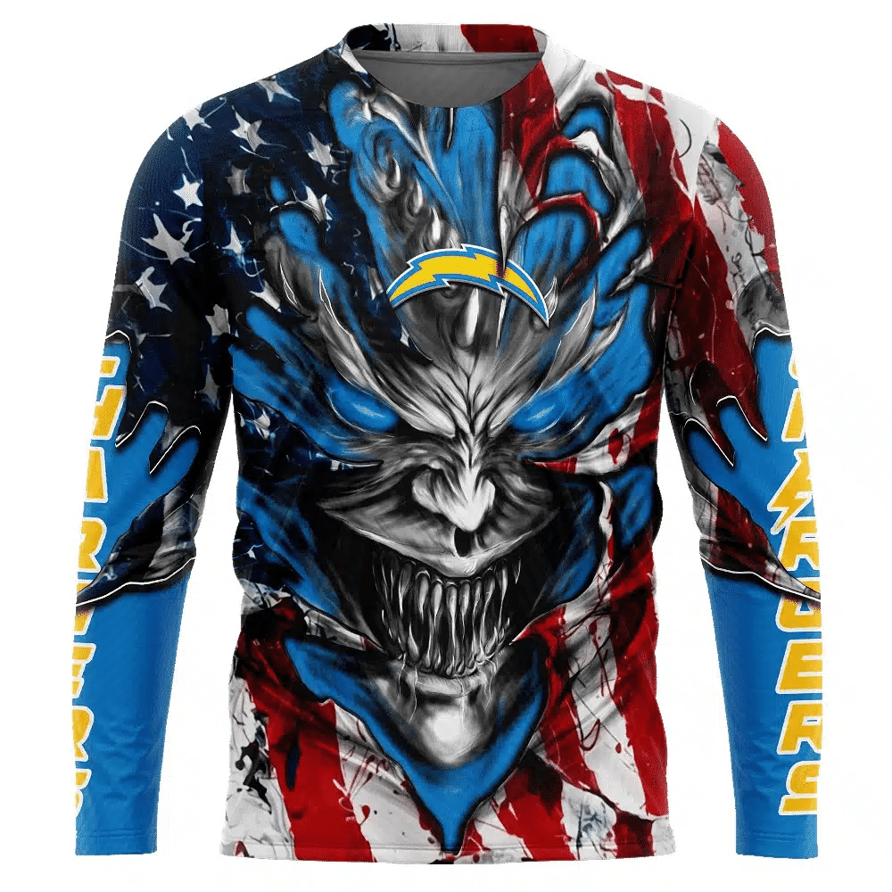 Los Angeles Chargers All Over Printed T-shirt Sweatshirt Hoodie AZCHD585