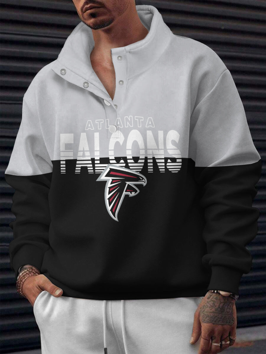 Atlanta Falcons Casual Colorful Stand Collar Sweatshirt AZBTSCSW000442