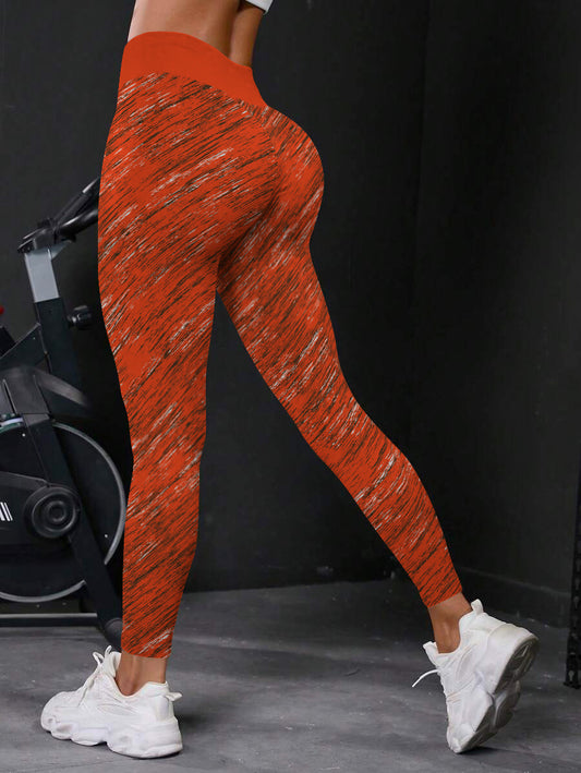Cleveland Browns High Waist Push Up Printed Leggings (1)
