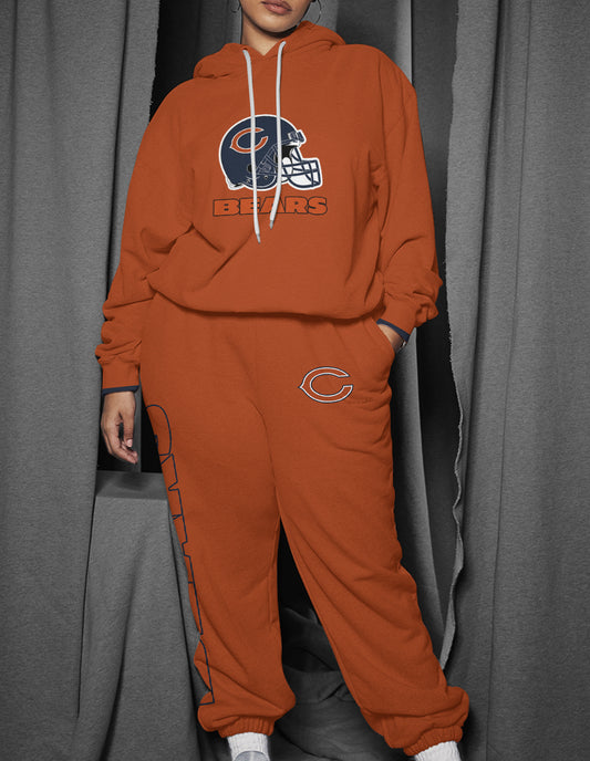 Chicago Bears Combo Pullover Hoodie And Sweatpants AZBTPHSP000058