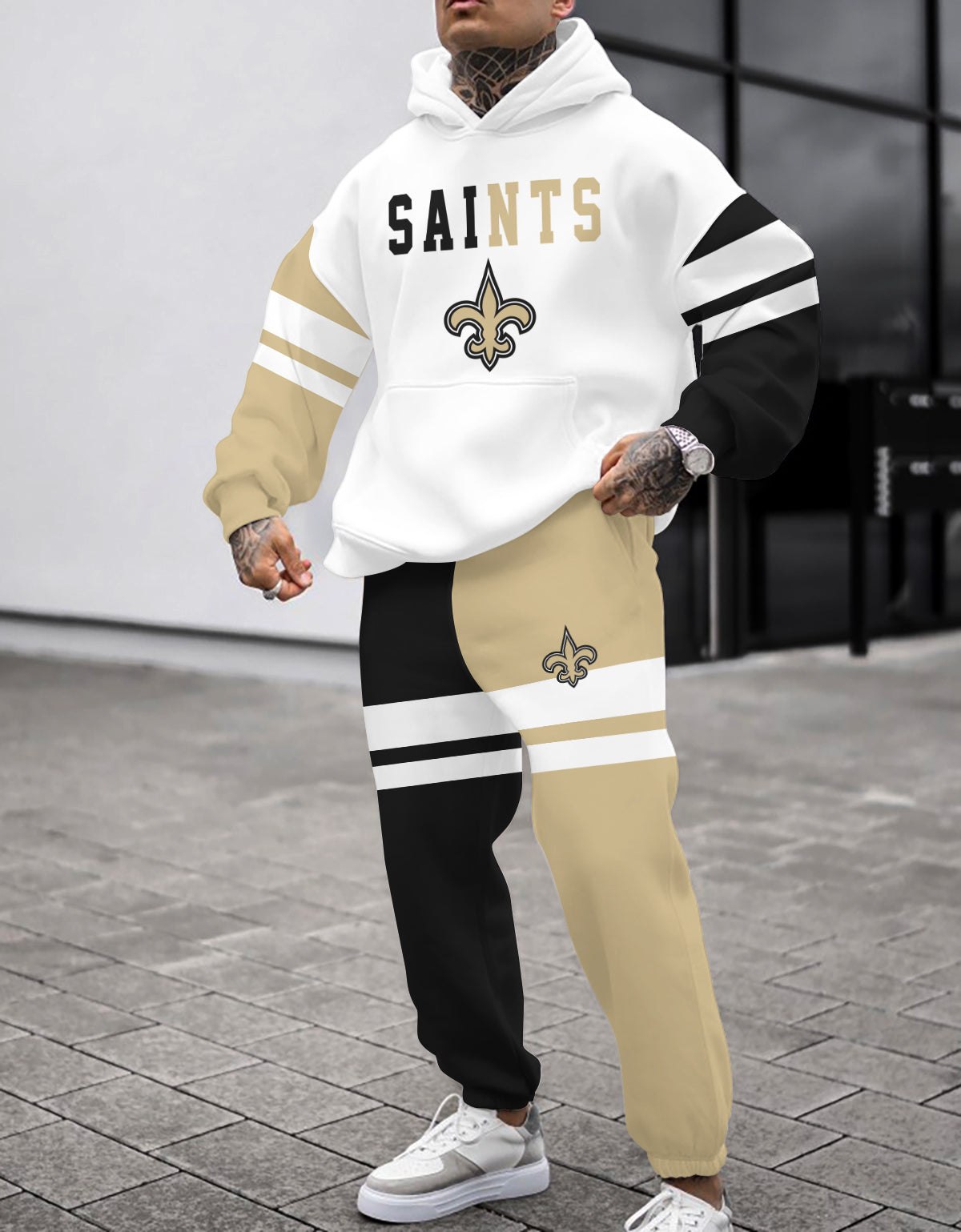 New Orleans Saints Combo Pullover Hoodie And Sweatpants AZBTPHSP000120