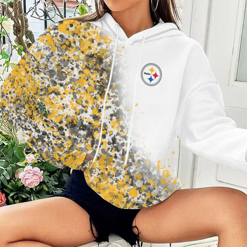Pittsburgh Steelers Printed Hooded Pocket Pullover Hoodie AZBTPH000031