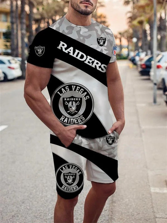 Las Vegas Raiders T-shirt and Shorts AZTS172