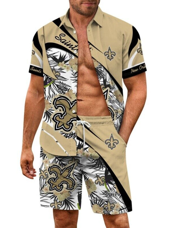 New Orleans Saints Combo Hawaiian Shirt and Shorts AZBTHWSS000217