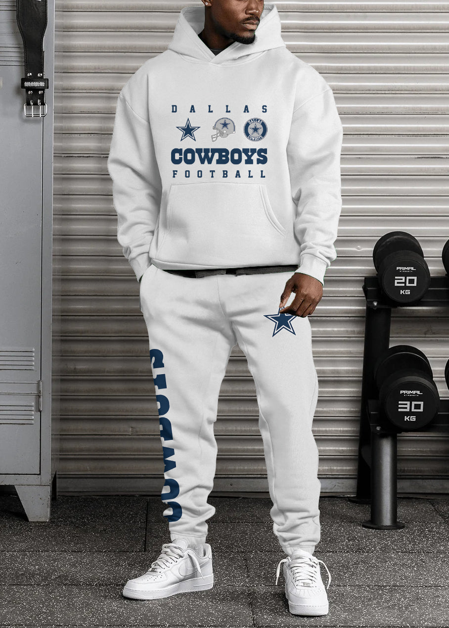 Dallas Cowboys Combo Pullover Hoodie And Sweatpants AZBTPHSP000028