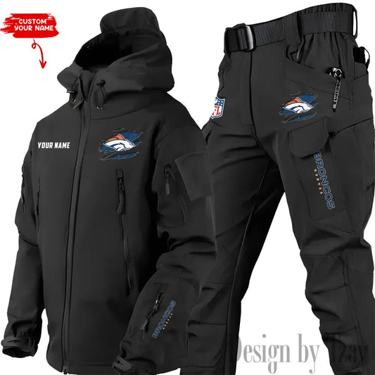 Denver Broncos Outdoor Jacket and Pants 000078