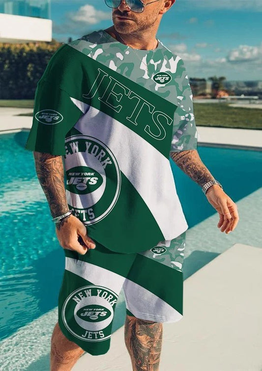 New York Jets T-shirt and Shorts AZTS588