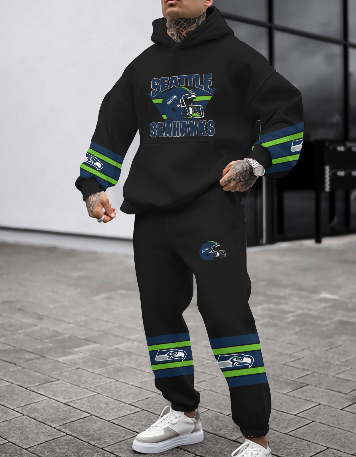 Seattle Seahawks Combo Pullover Hoodie And Sweatpants AZBTPHSP000006