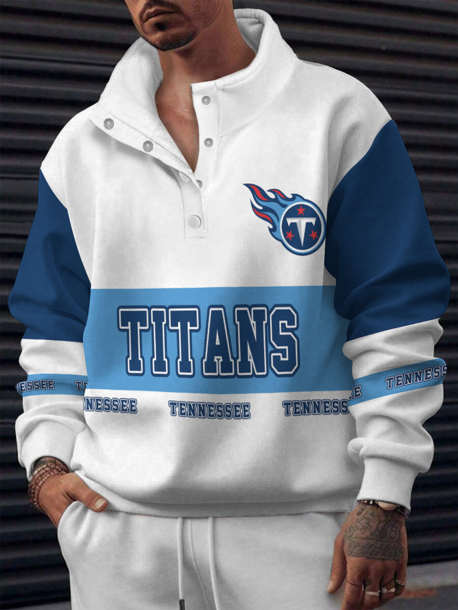 Tennessee Titans Casual Colorful Stand Collar Sweatshirt AZBTSCSW000561