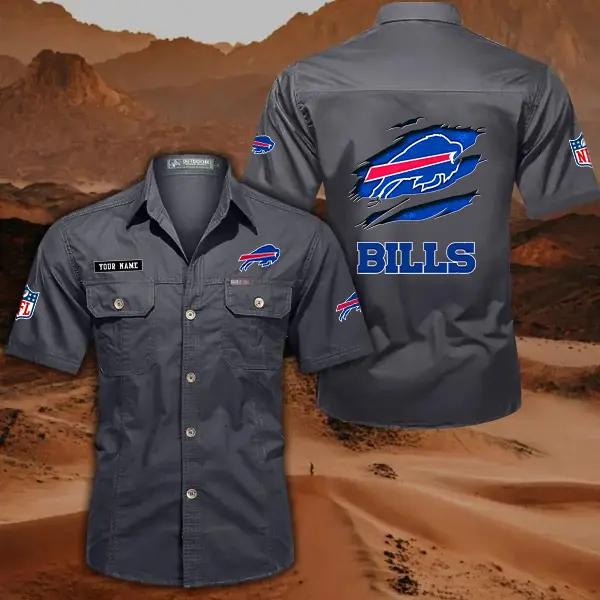 Buffalo Bills Men’s Short Sleeve Cargo Shirts New 2025 AZBT2DCGS000004