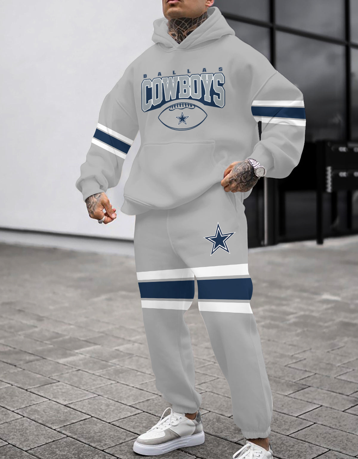Dallas Cowboys Combo Pullover Hoodie And Sweatpants AZBTPHSP000010
