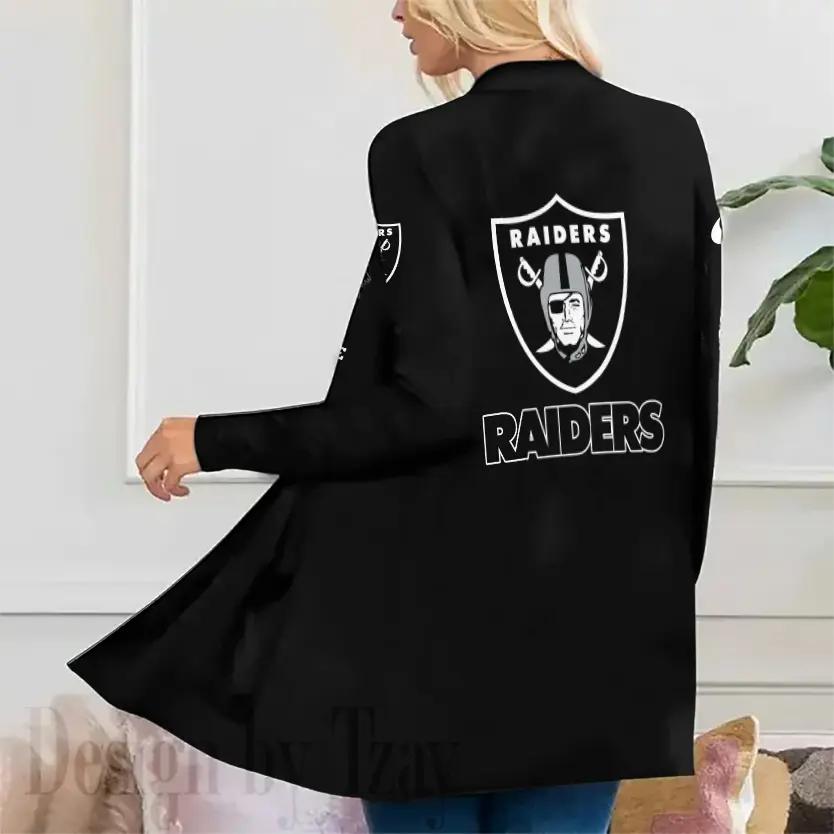 Las Vegas Raiders Women Patch Pocket Cardigan BT100