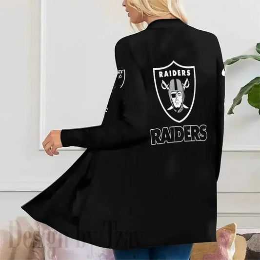 Las Vegas Raiders Women Patch Pocket Cardigan BT100